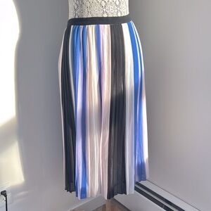 Club Monaco Pleated Waterfall midi Skirt